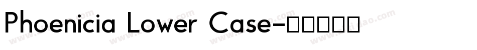 Phoenicia Lower Case字体转换